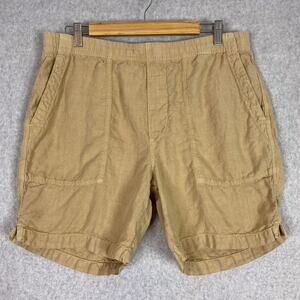 Todd Snyder Shorts Mens L (Fits 35) Beige Linen Short